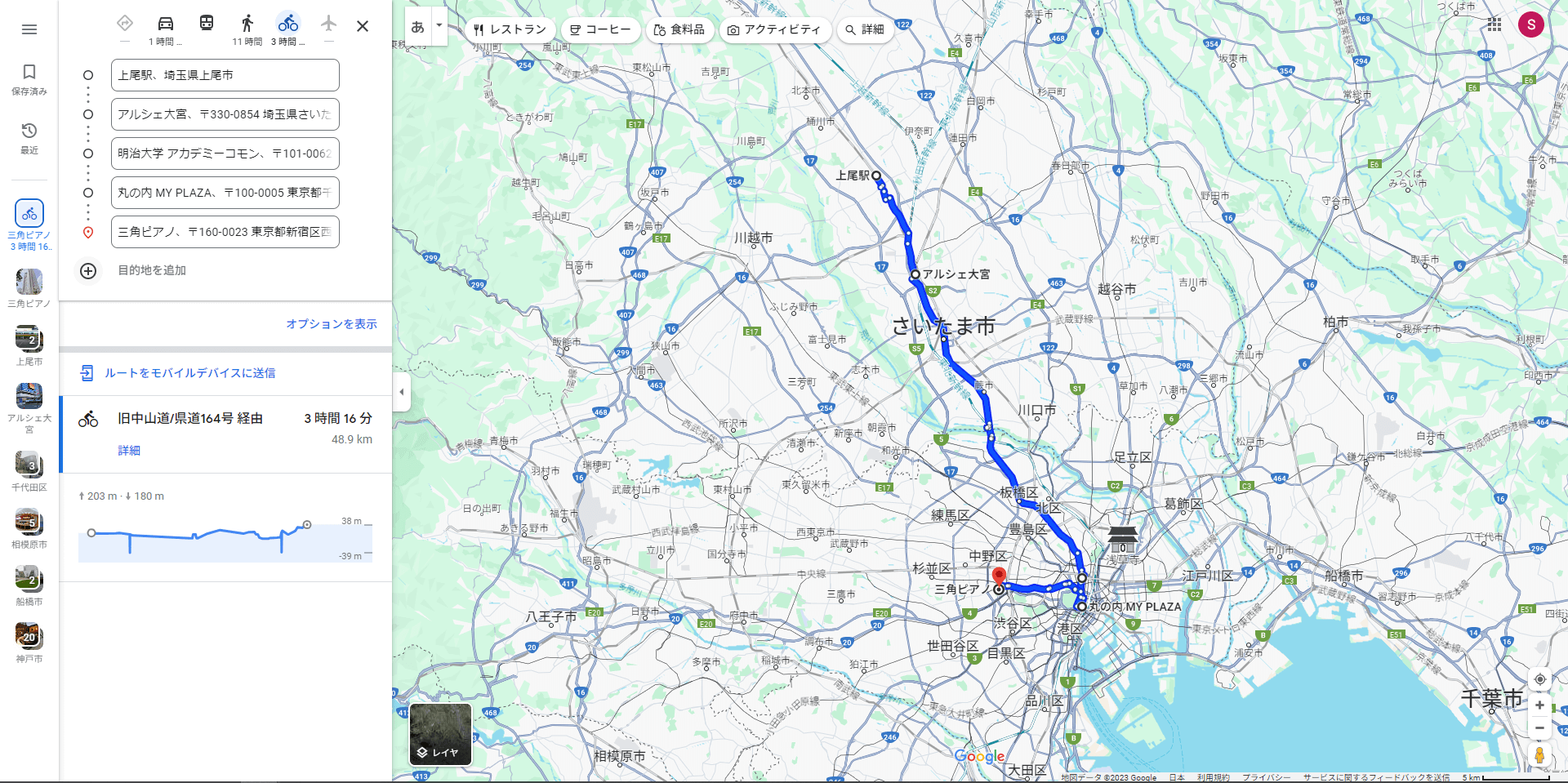 自転車でストリートピアノ巡り10 in 埼玉・東京♪→上尾駅→ 新宿三角ピアノ - Stopi-Japan.com♪